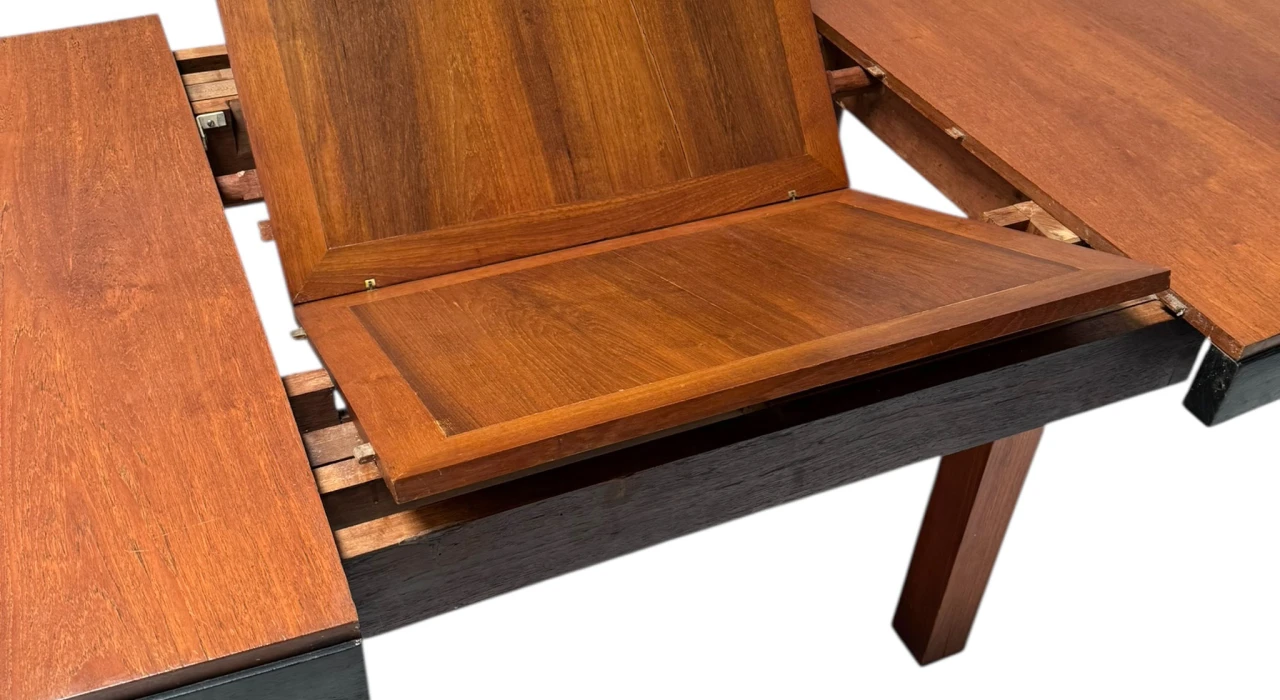 Art Deco Modernist Extending Dining Room Table by Toko v/d Pol Semarang, 1920s